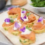 Canapes at the Yorkshire Wolds Cookery School